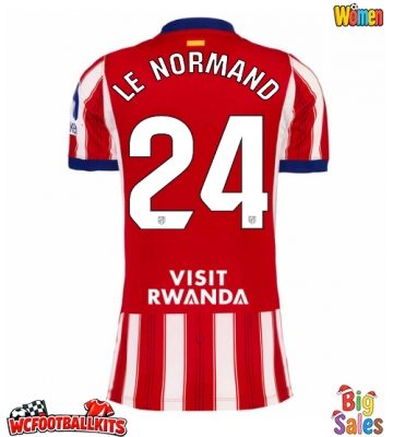 Atletico Madrid Robin Le Normand #24 Replica Home Stadium Shirt for Women 2026-27 Short Sleeve
